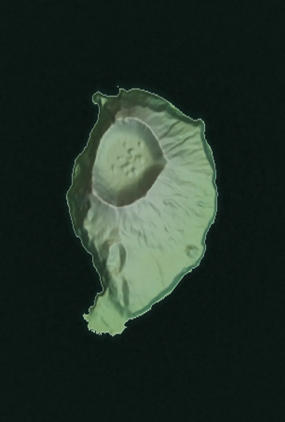 Shaded relief of Corvo