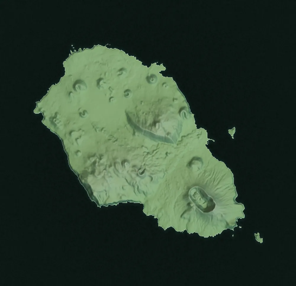 Shaded relief of Graciosa