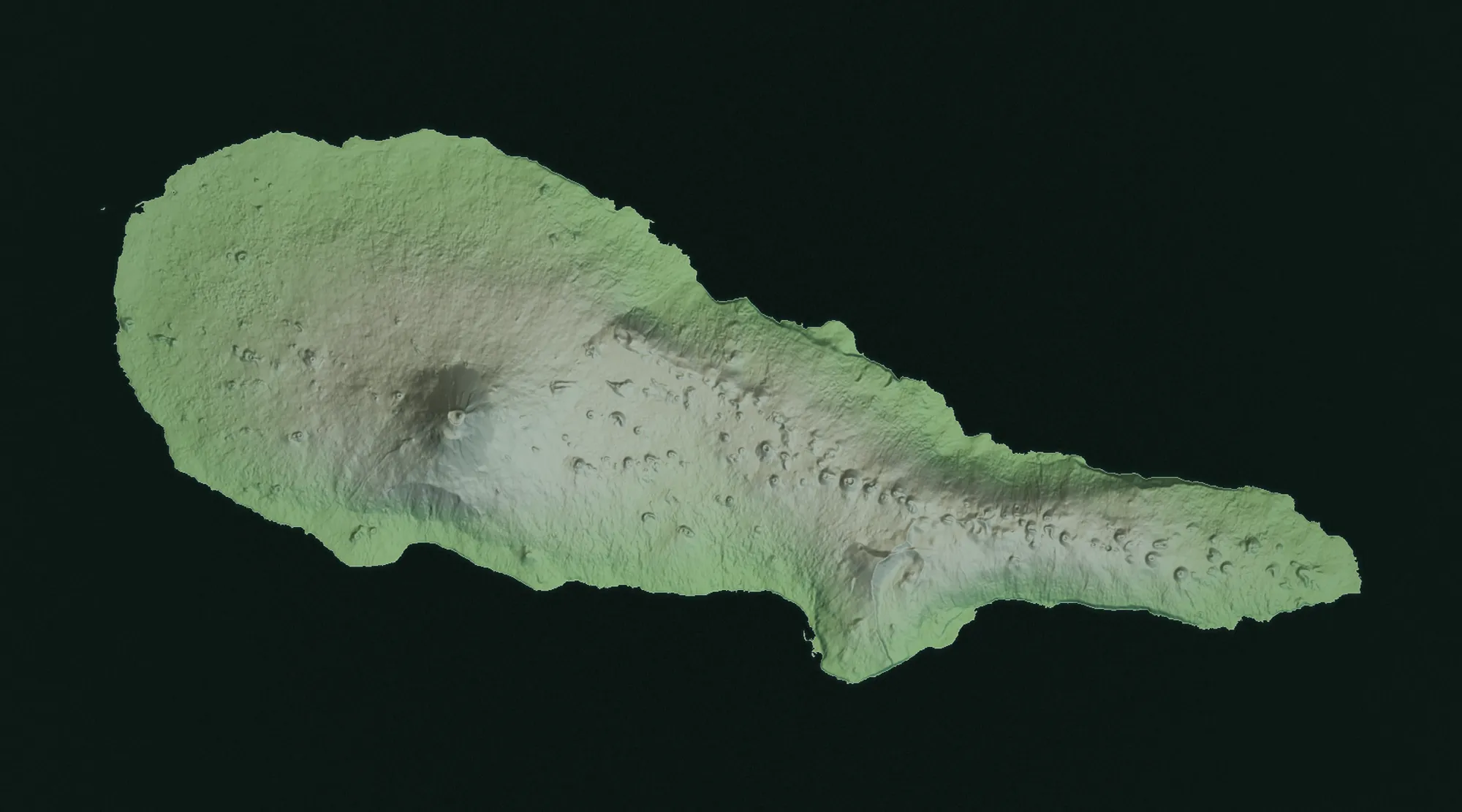 Shaded relief of Pico