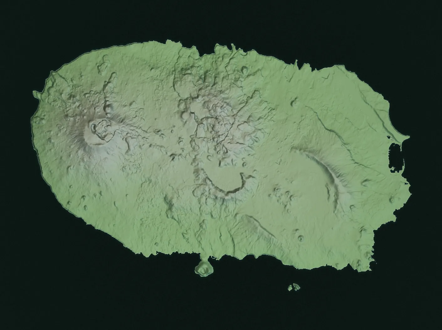 Shaded relief of Terceira